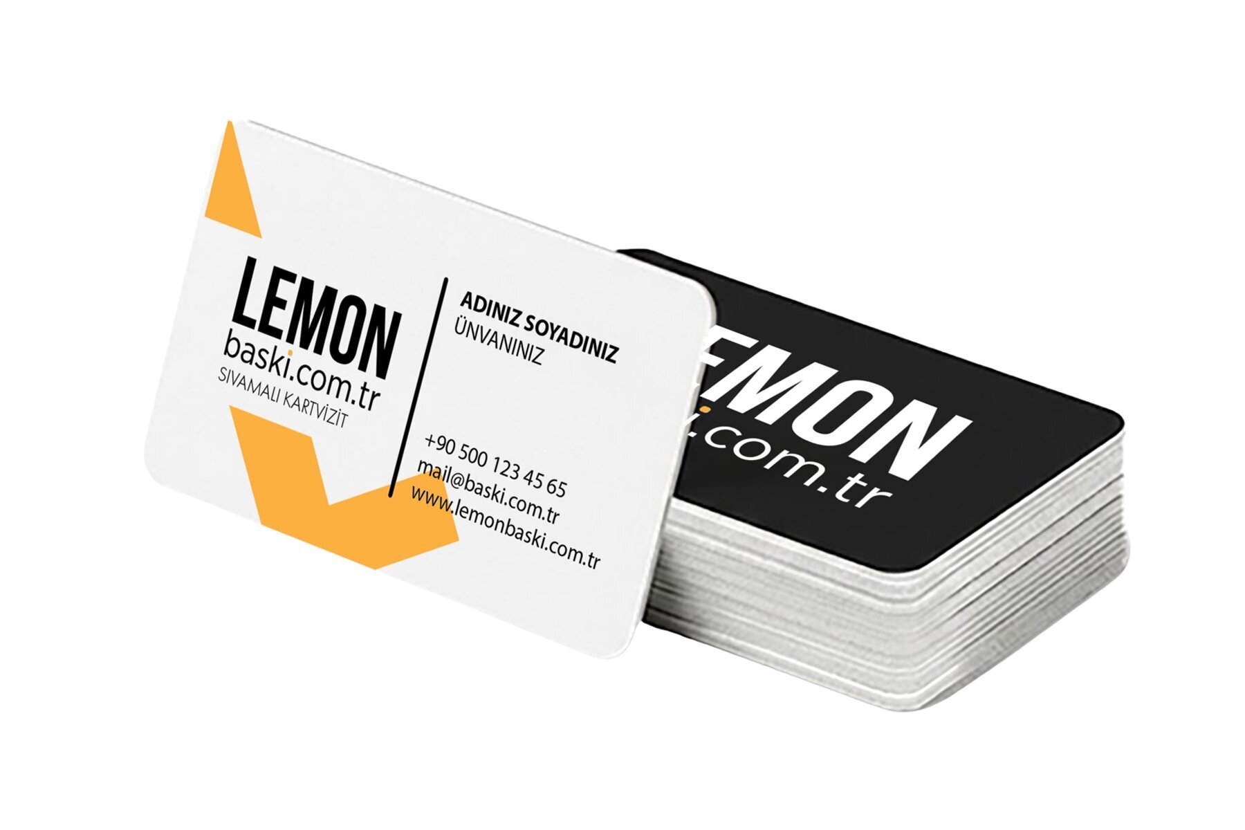 Sıvama Kabartma Laklı Kartvizit