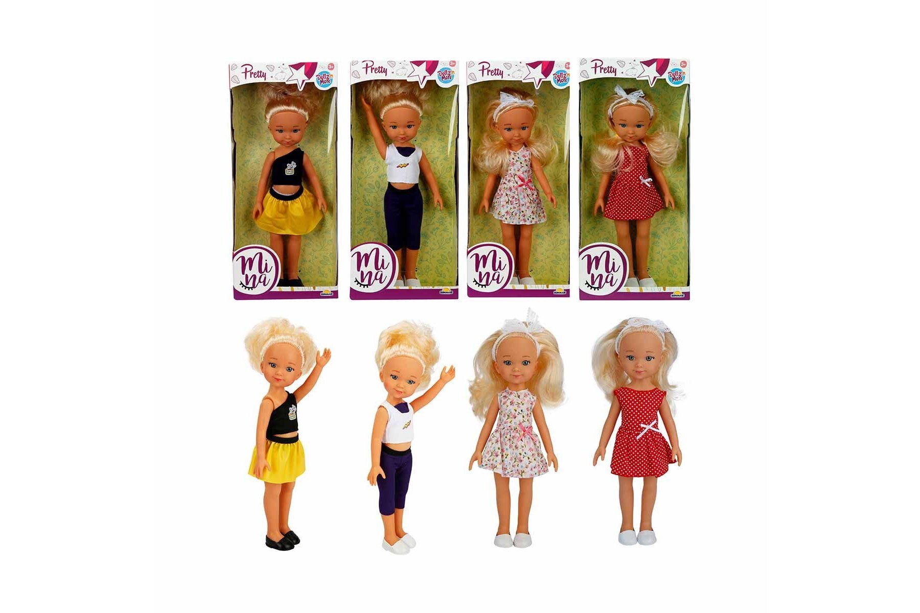 Sunman Oyuncak Pretty Mina Bebek 35 CM S02030031