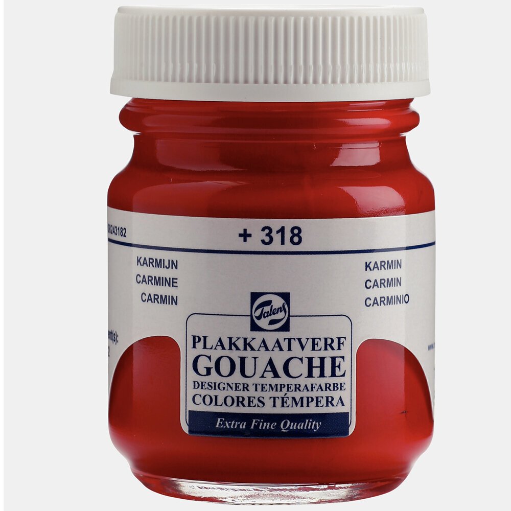 Talens Guaj Boya 16 ML Carmine (Kırmızı) 318