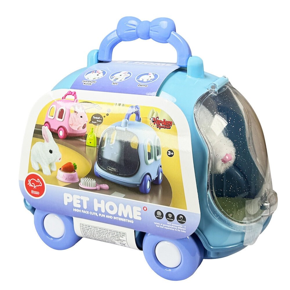 Vardem Oyuncak Taşıma Çantalı Sesli Hareketli Tavşan Set VRD-JND-6800