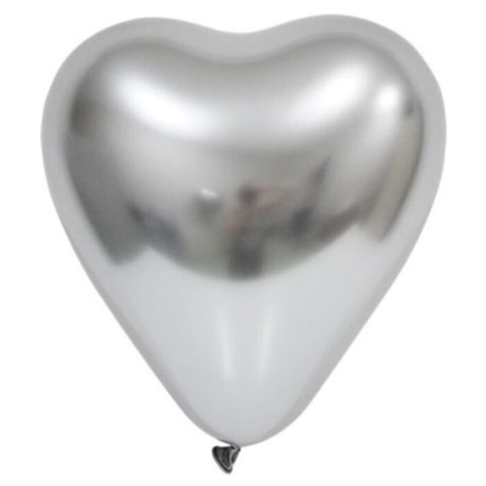 Balonevi Balon 12 Krom Kalp Sılver 50 Li
