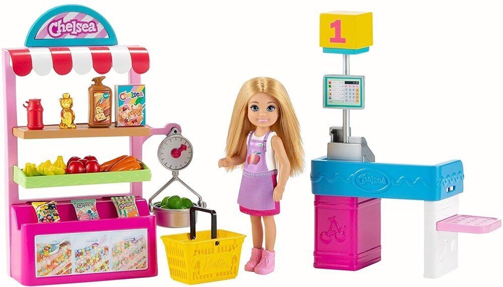 Barbie Chelsea Meslekleri Öğreniyor Market Çalışanı Chelsea Ve Oyun Seti GTN67
