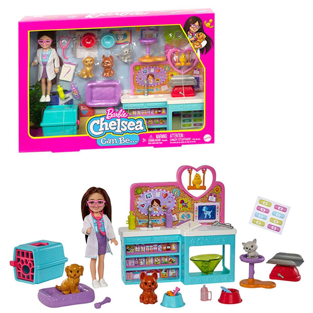 Barbie Chelsea Meslekleri Öğreniyor Veteriner Oyun Seti HGT12