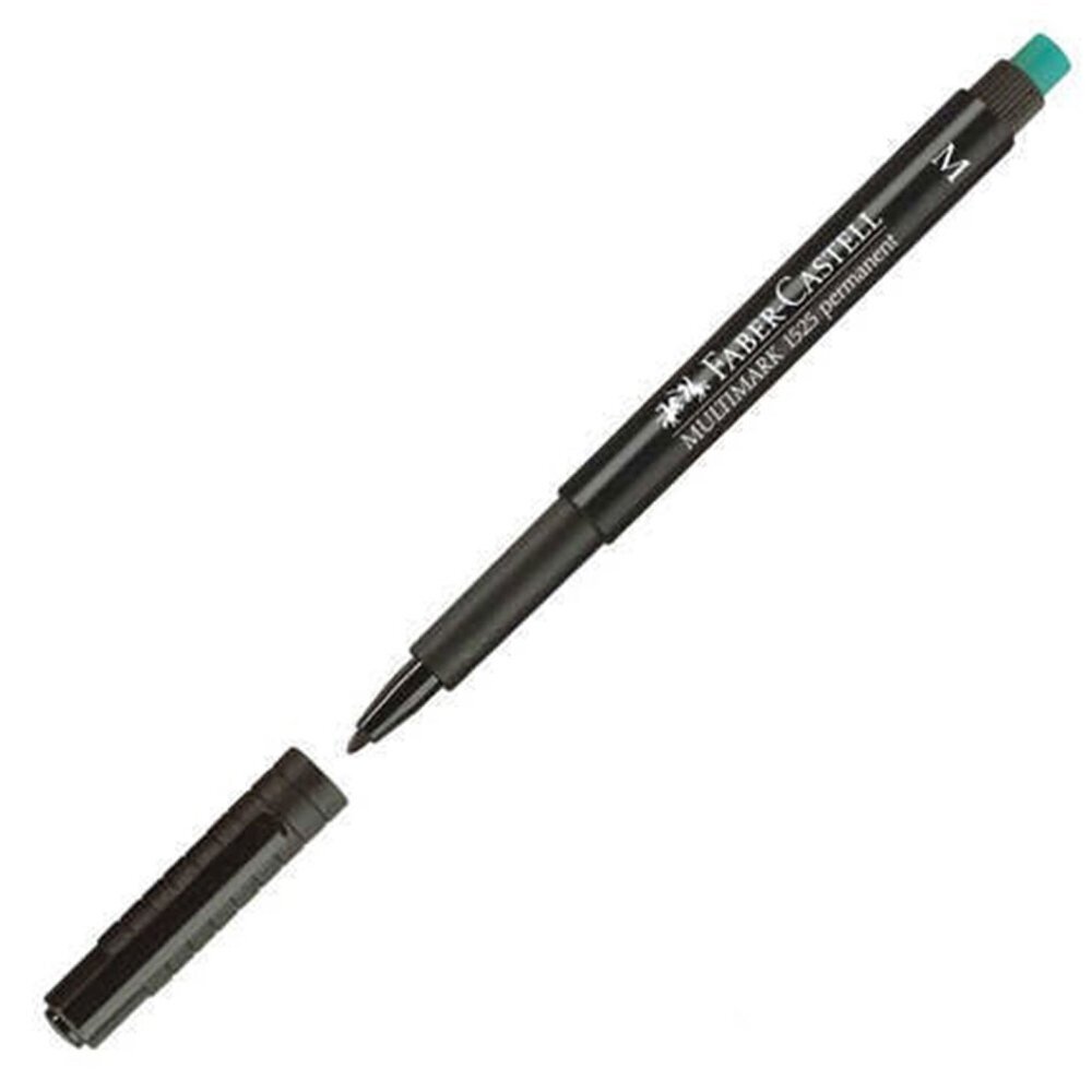 Faber-Castell Asetat Kalemi Permanent M Seri Siyah 15 25 99