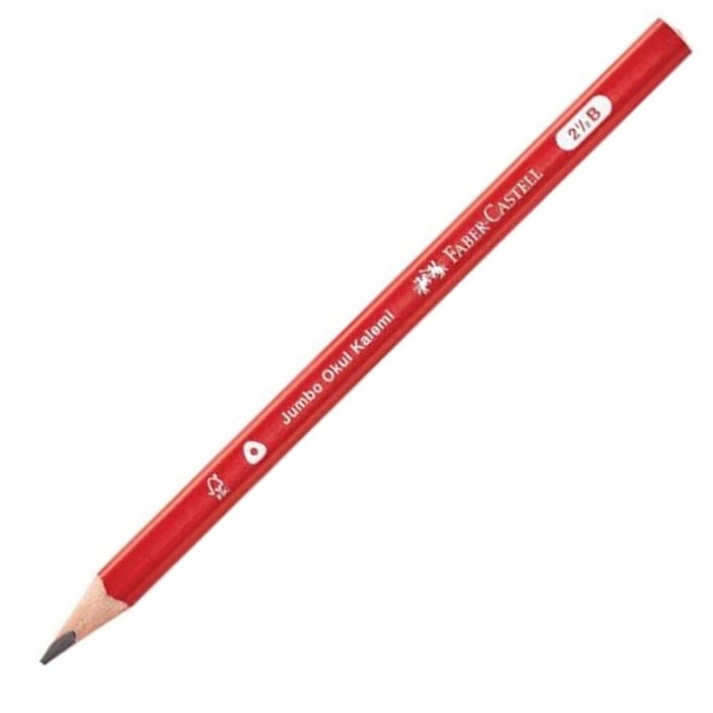 Faber-Castell Kurşun Kalem Jumbo Okul Kalemi 2.5B 48 Li
