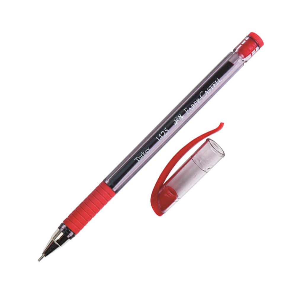 Faber-Castell Tükenmez Kalem İğne Uç Kırmızı 1425