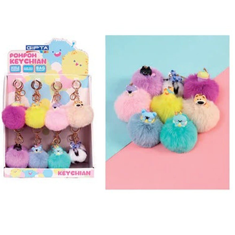 Gıpta Anahtarlık-lıttle Chubby Pompom 6 Renk 24 Lü