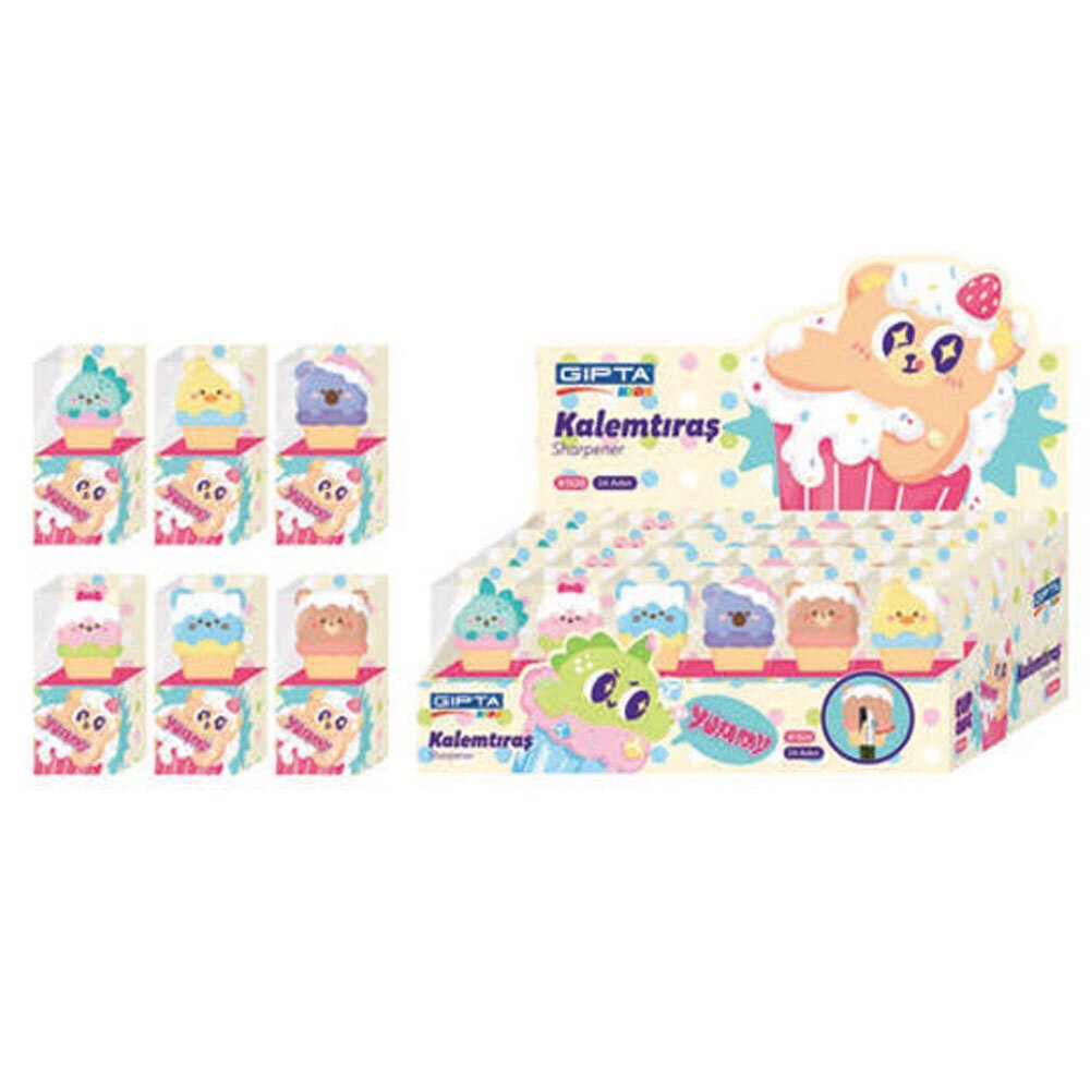 Gıpta Kalemtraş Cupcake 3D 24 Lü K1520