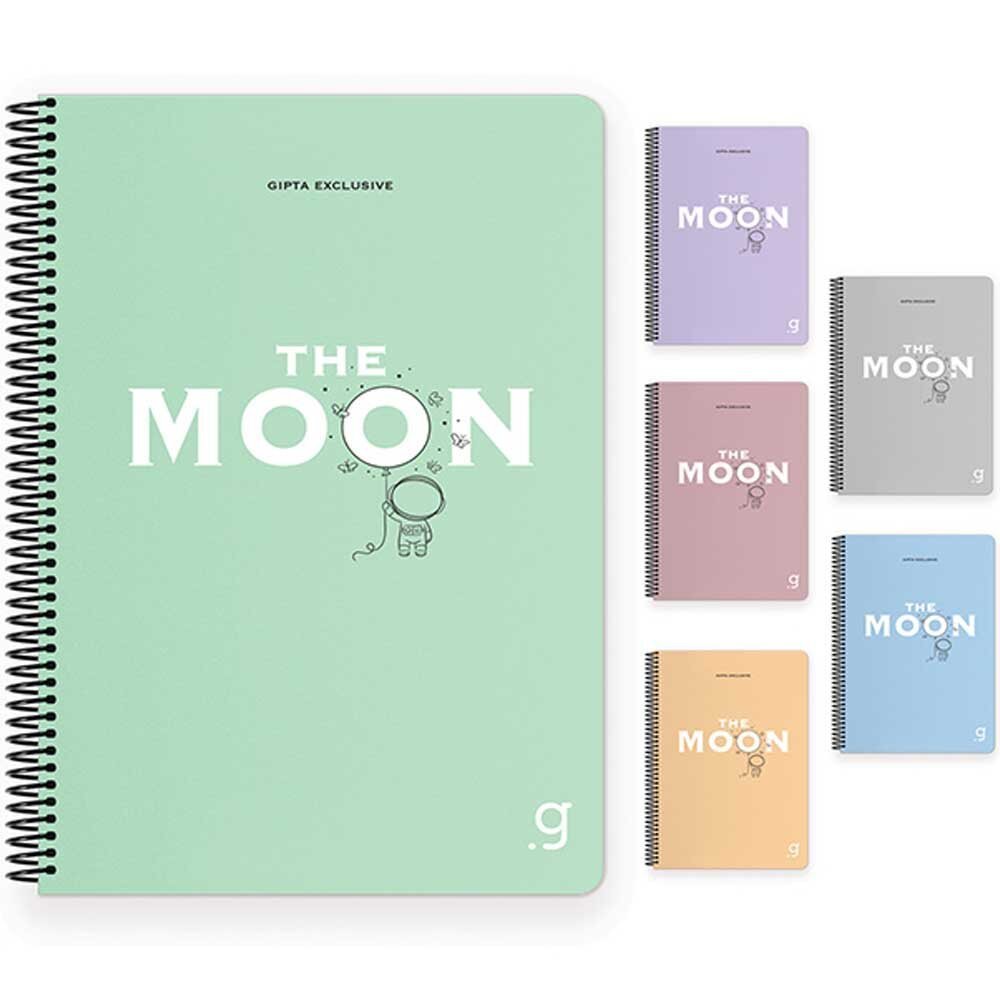 Gıpta Moon Spiralli Plastik Kapak def.17x24 80 YP Kareli