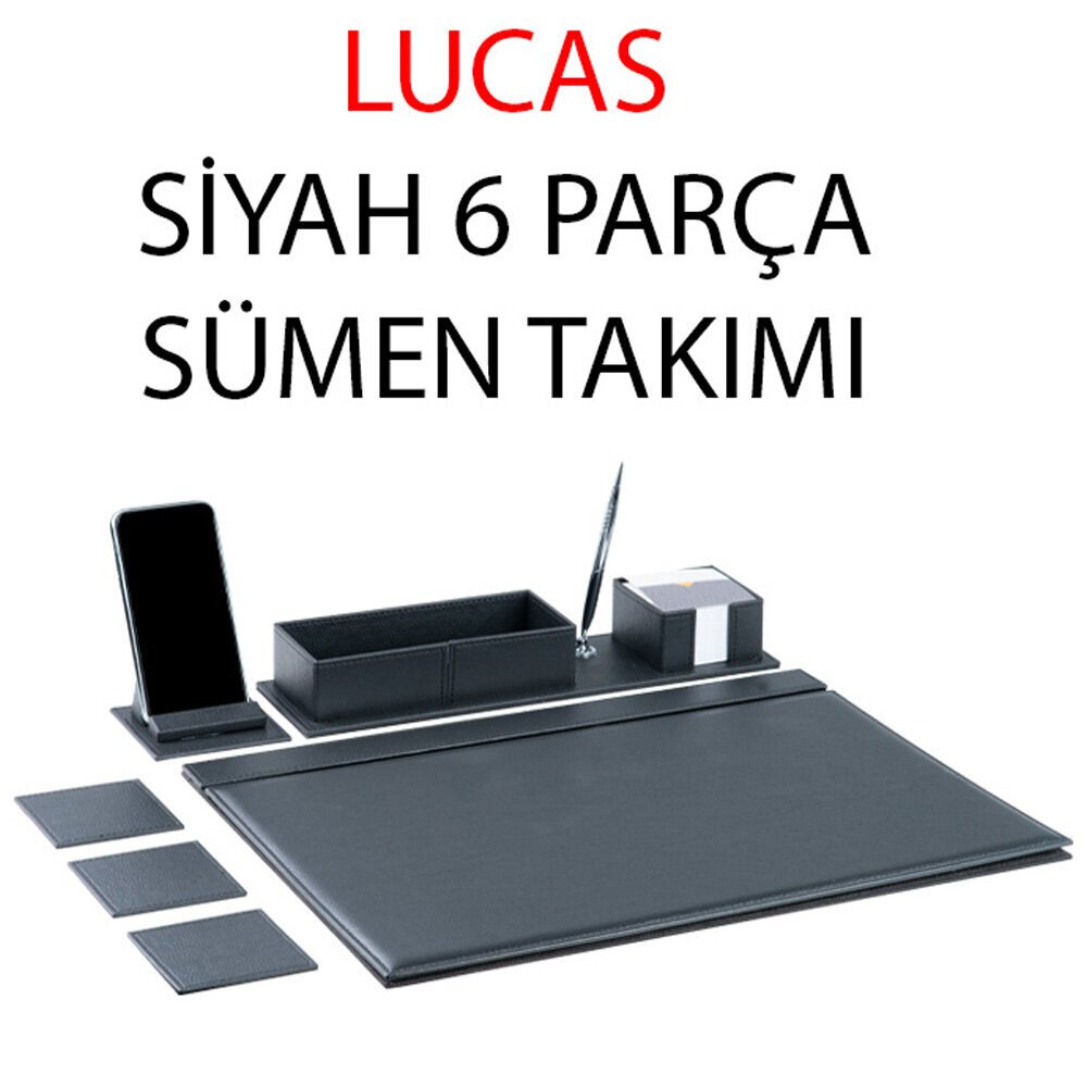 Gıpta Sümen Takımı Lucas 6 Parça Siyah 4-8127000-2071