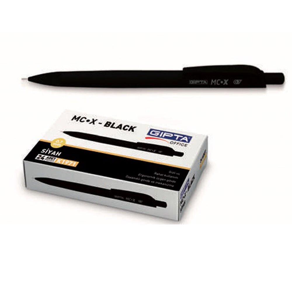 Gıpta Versatil Kalem-mc-x Black 0.7 MM 24 Lü