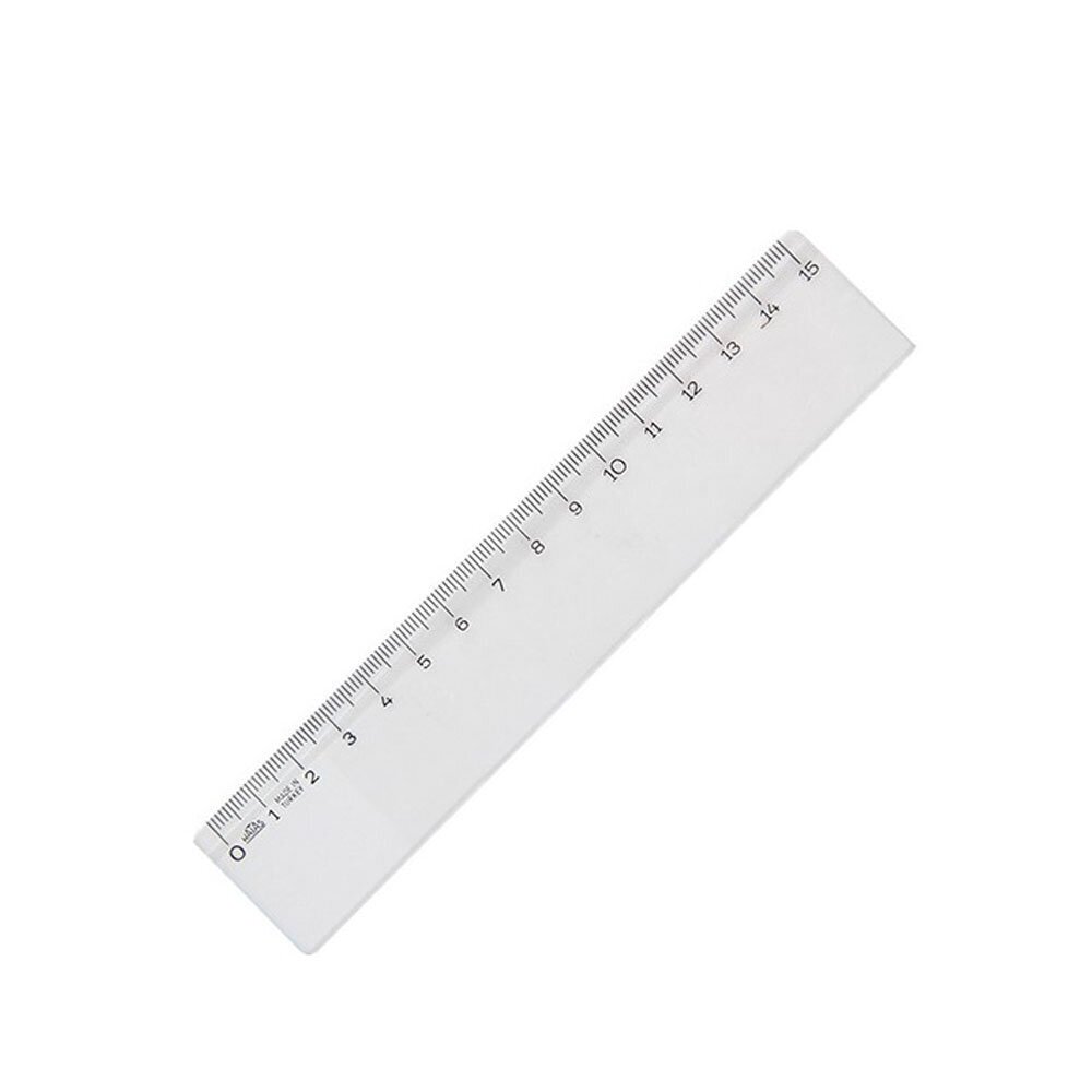 Hatas Geniş Plastik Büro Cetveli 15 Cm 00140