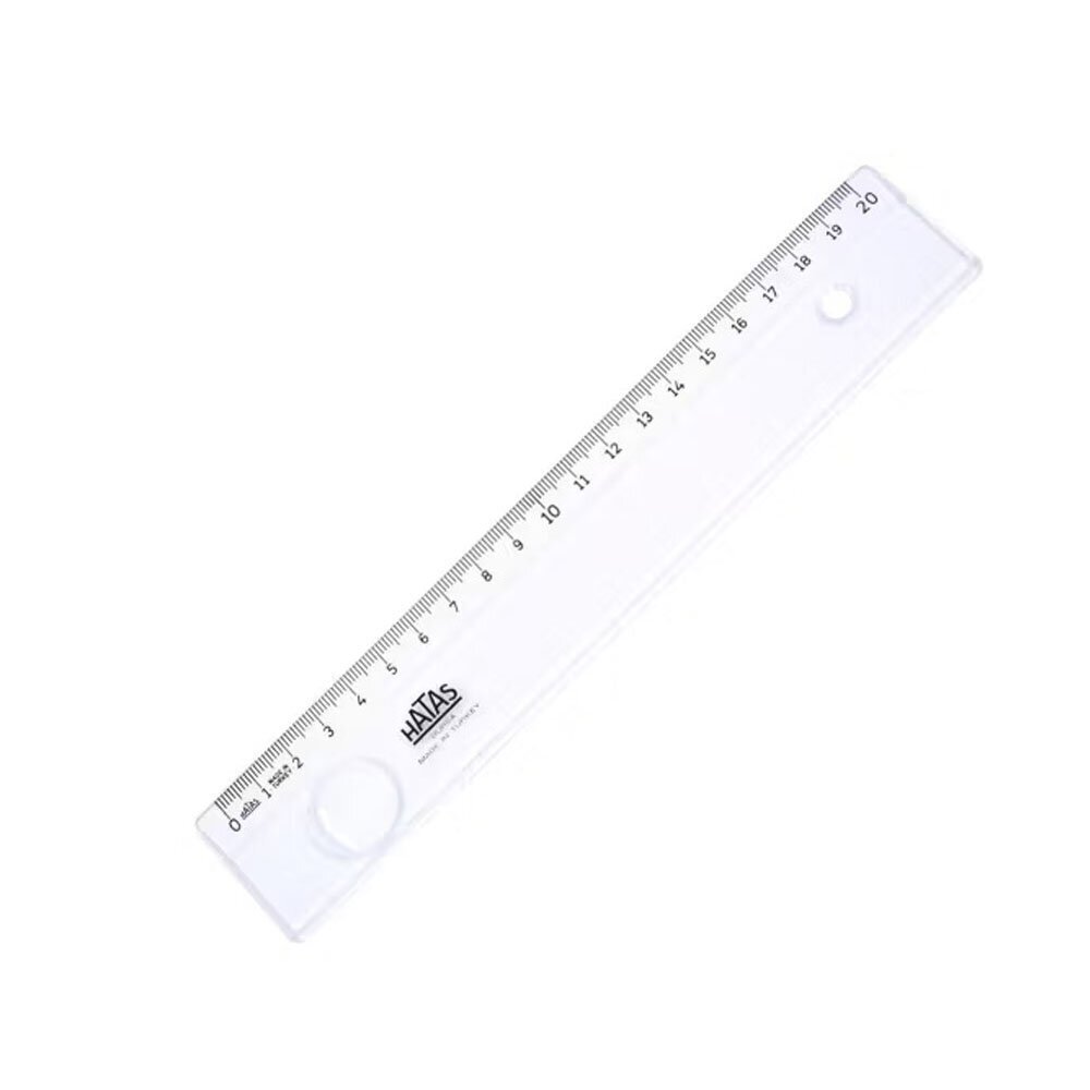 Hatas Mercekli Geniş Büro Cetveli 20 Cm 00151