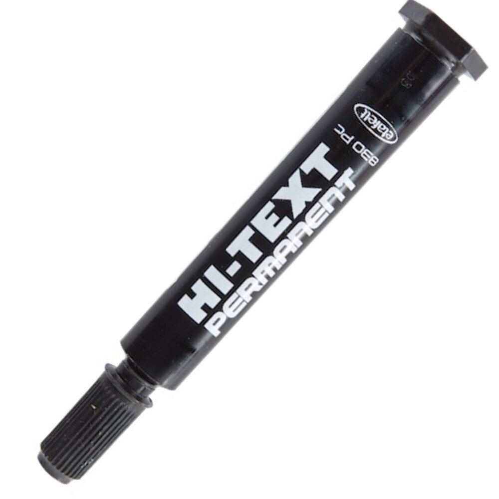Hi-Text Markör Permanent Kesik Uçlu Siyah 830PC