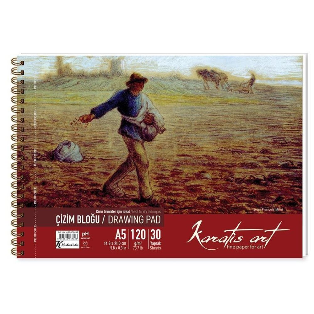 Karatis Çizim Blok Spiralli Art 120 GR A5 30 YP 482008-99