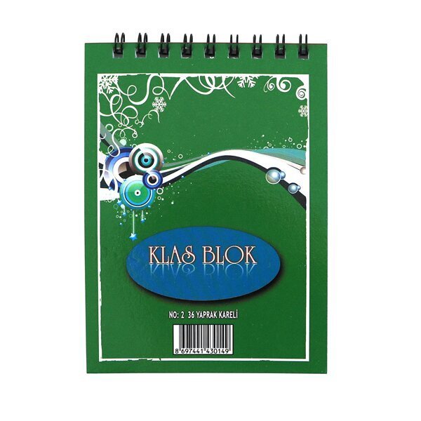 Klas Bloknot Spiralli Kareli No:2 36 YP