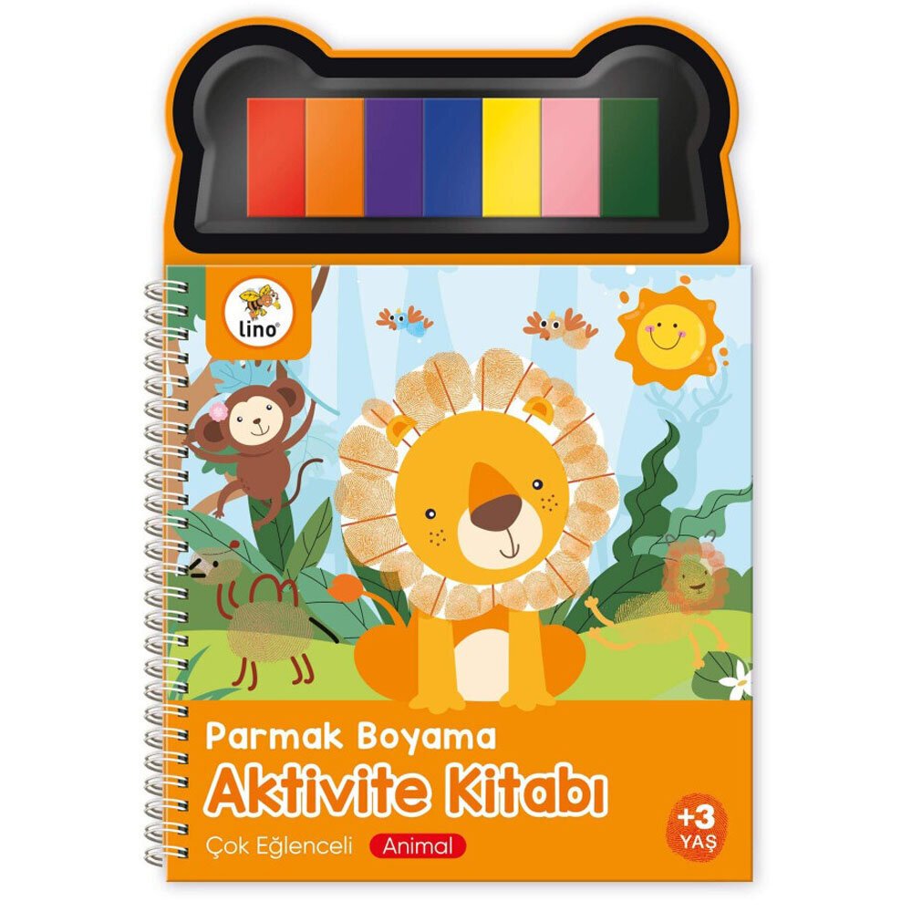 Lino Parmak Boyama Aktivite Kitabı Anımal Lp-600