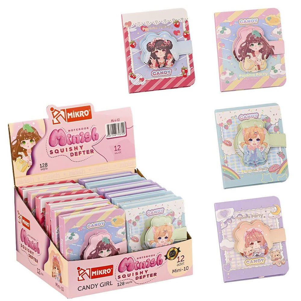Mikro Not Defteri Minish Candy Gırl Squıshy Mini 128 YP MİNİ-10