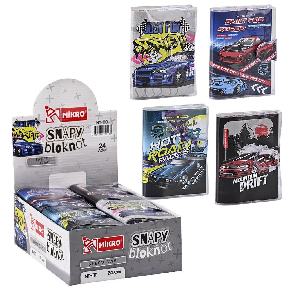 Mikro Not Defteri Speed Cars Nt-110