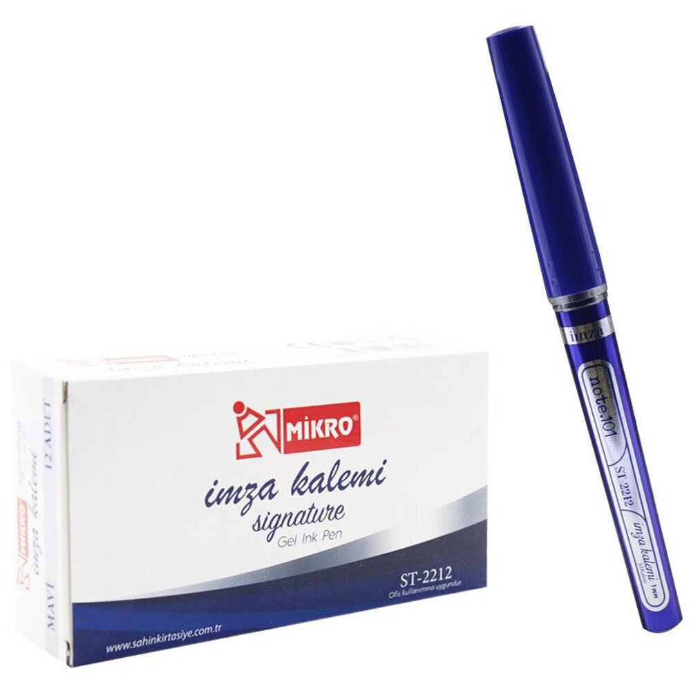 Mikro Roller Kalem İmza Kalemi Mavi ST-2212