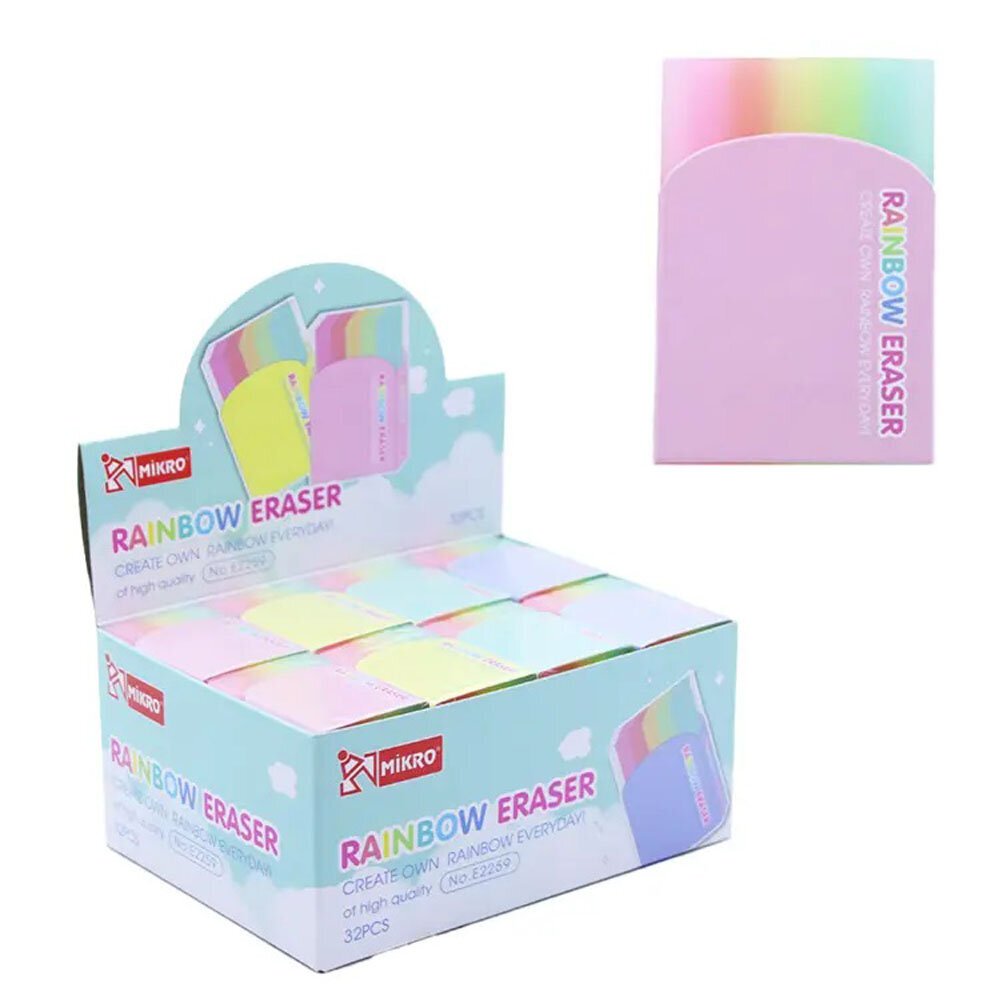 Mikro Silgi Raınbow Pvc 32 Lı E2259
