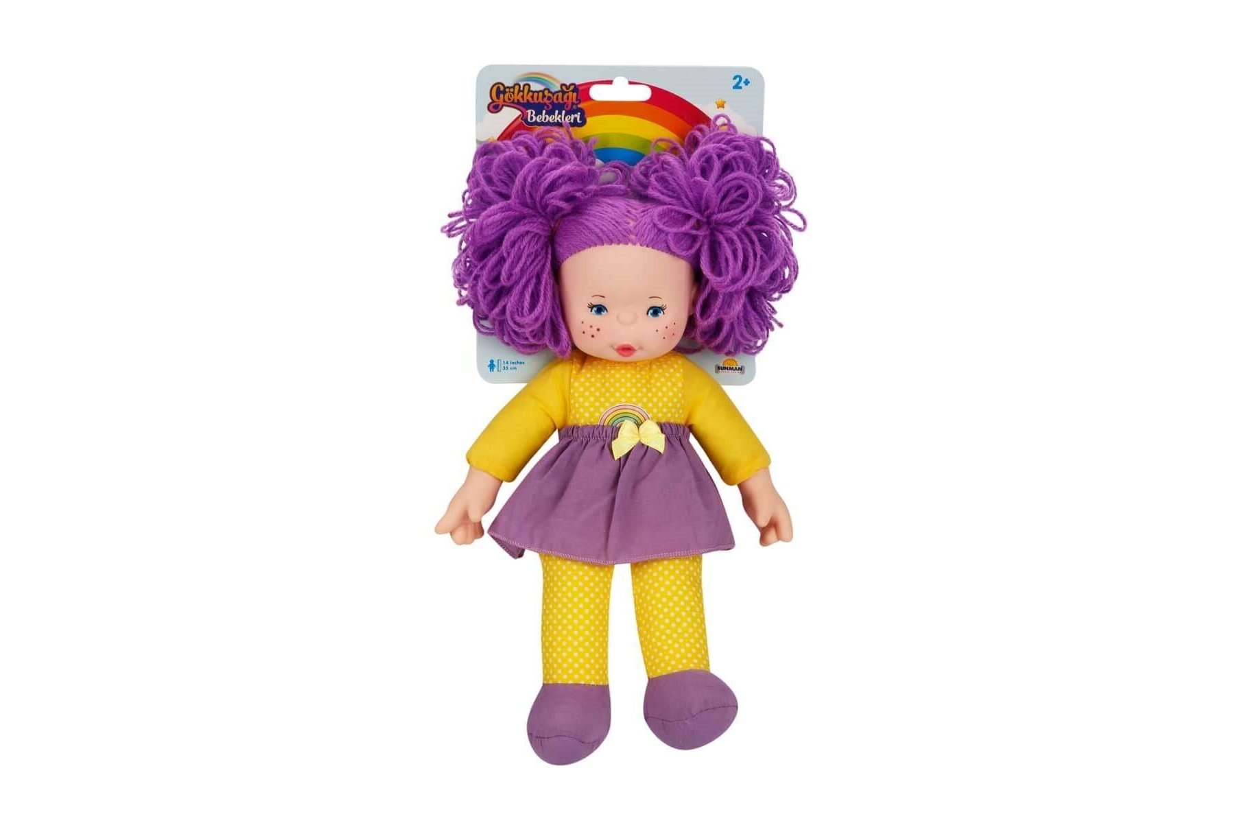 Sunman Oyuncak Gökkuşağı Bebekleri Dolgu 35 Cm 4 Renk