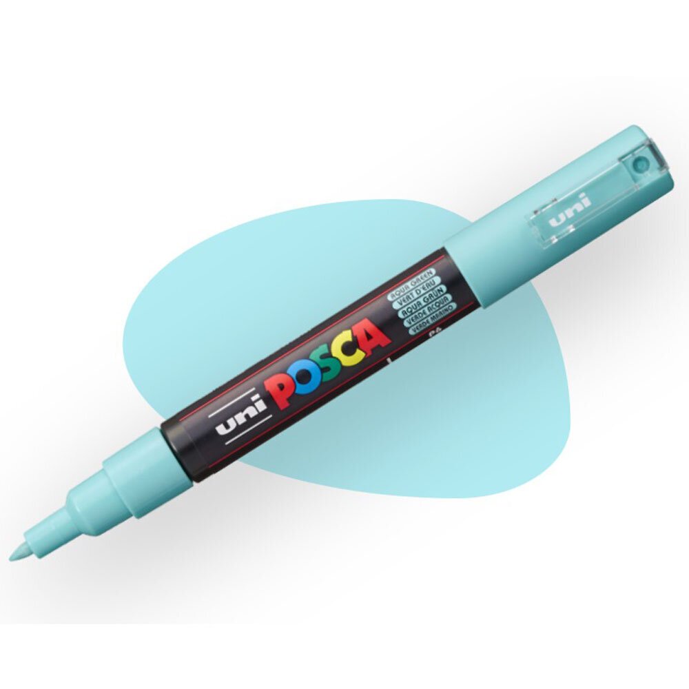 Uni-Ball Posca 0.7 Su Bazlı Boyama Markörü Su Yeşili N Pc-1M