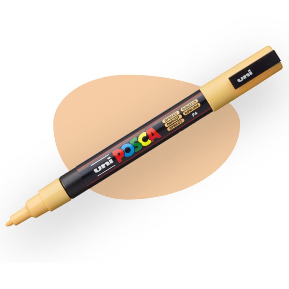 Uni-Ball Posca 0.9-1.3 Su Bazlı Boyama Markörü Kayısı N PC-3M