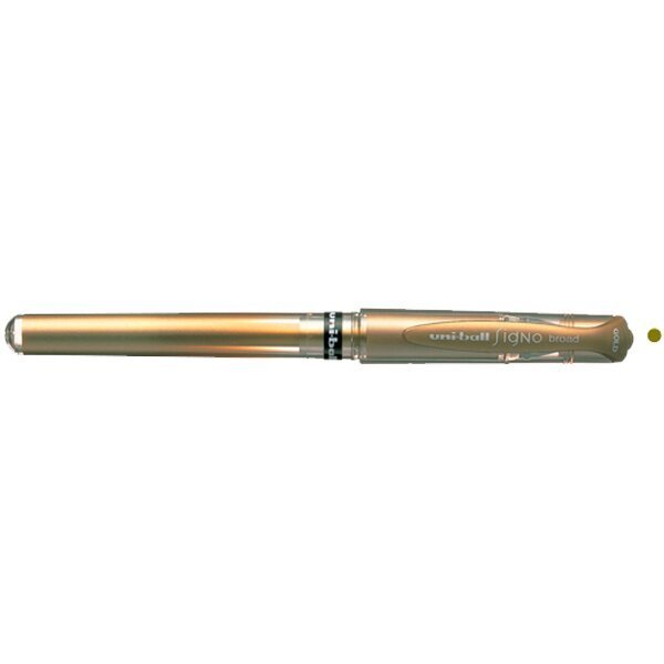 Uni-Ball Roller Kalem Signo Broad Jel Bilye Uç Davetiye 1.0 MM Altın UM-153