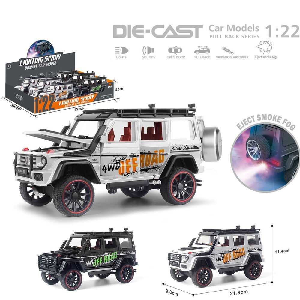 Vardem Oyuncak Çek Bırak 1:22 Sesli Işıklı Buharlı Off-road Jeep VRD-HCL-801PA