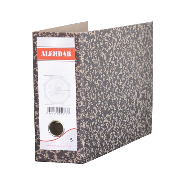 Alemdar Klasör Telgraf Karton Geniş Siyah