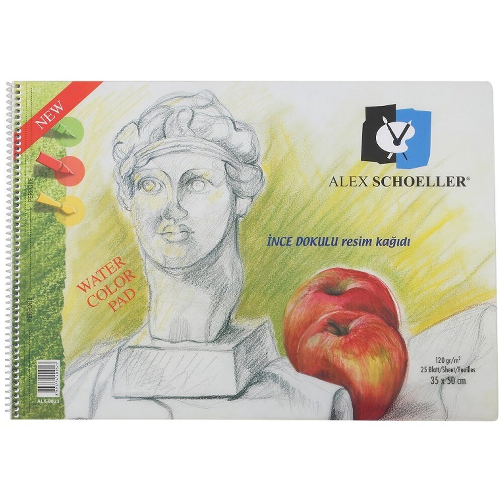 Alex Schoeller Resim Defteri Spiralli 15 YP 35x50 120 GR 833
