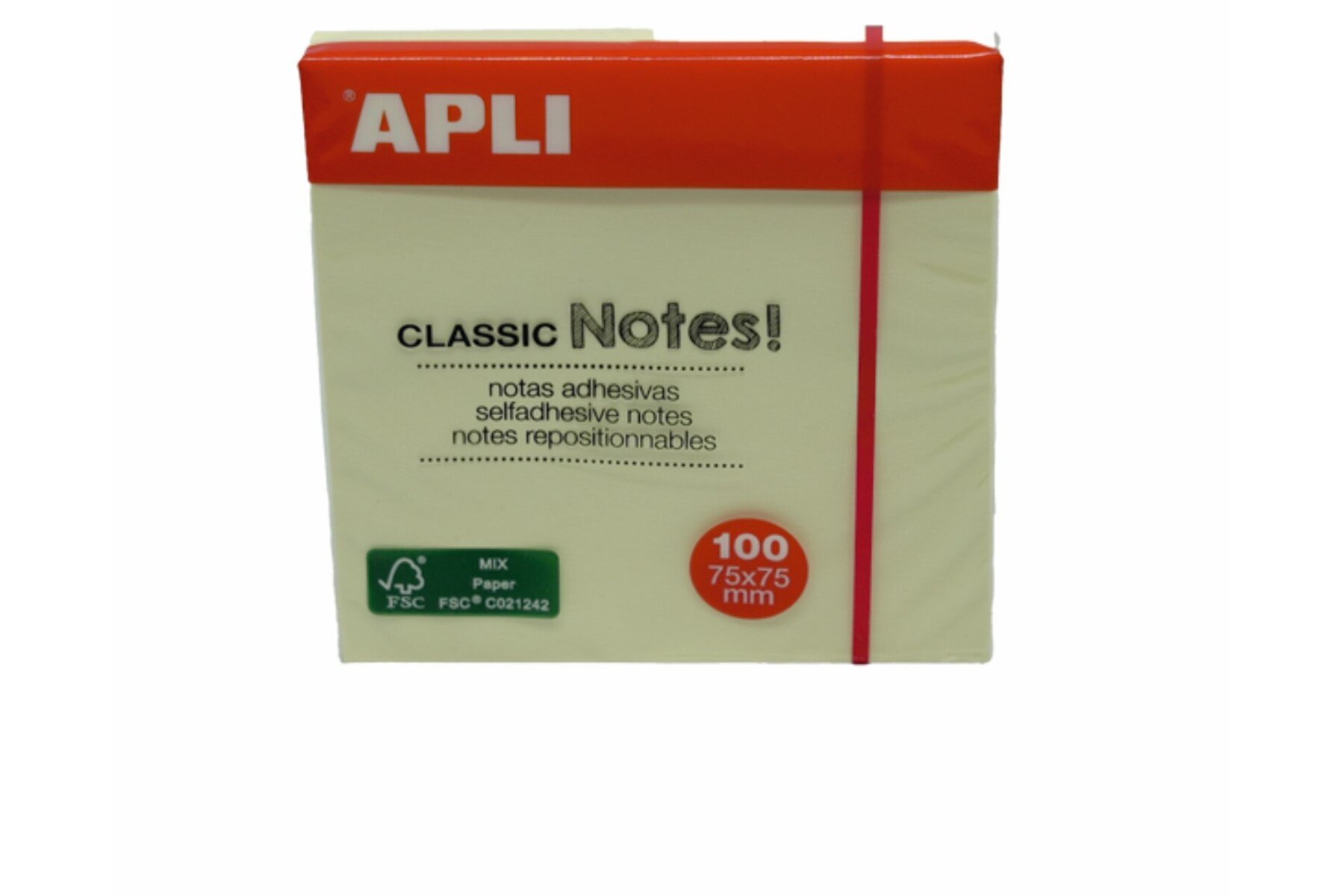 Apli Yapışkanlı Not Kağıdı Classic 100 YP 75x75 10975