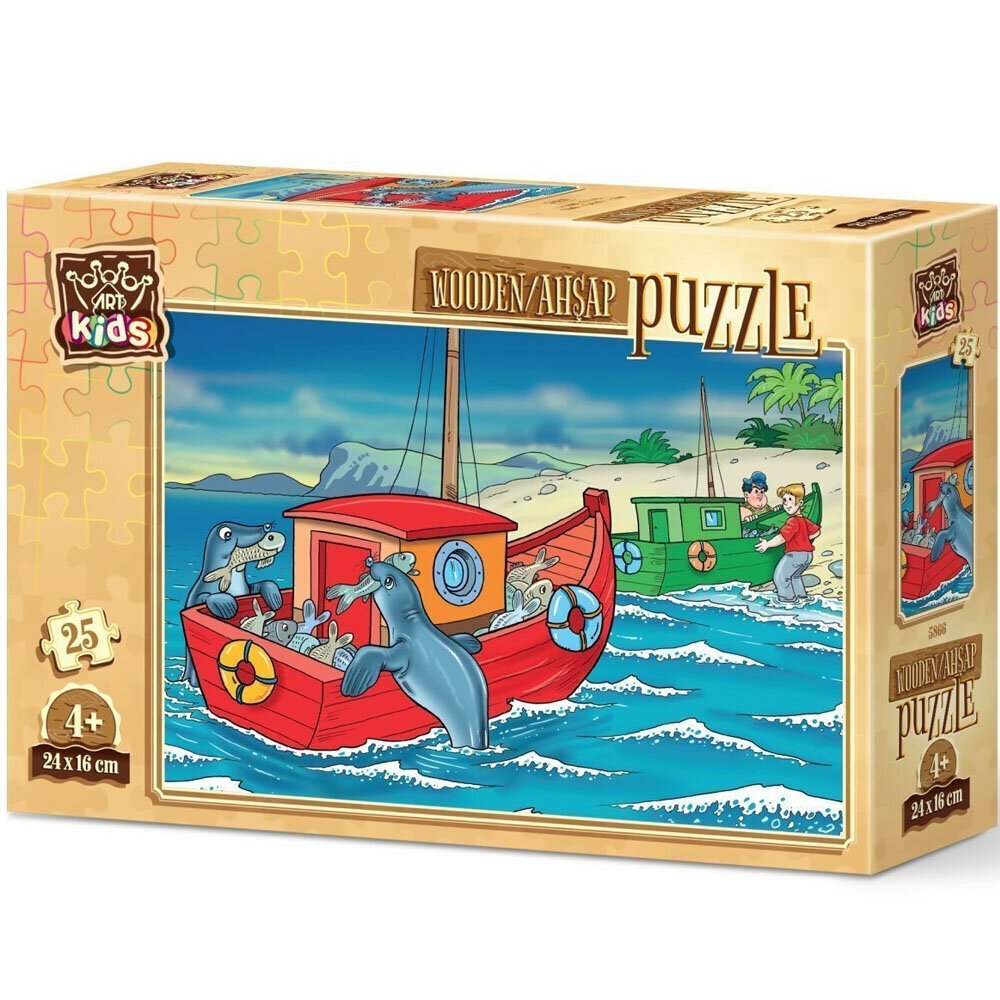 Art Puzzle 25 Parça Mutlu Fok Balıkları 5866