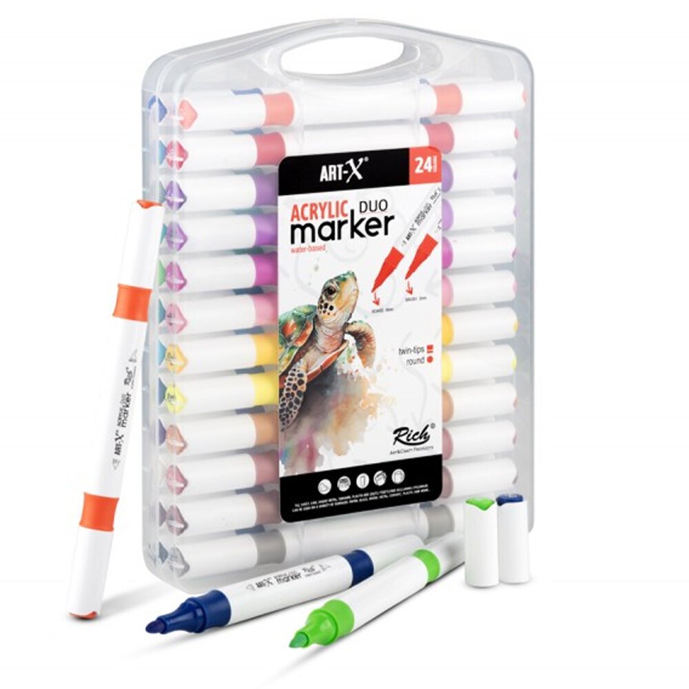 Art-X Acrylıc Marker Duo 24 Lü Set 18054