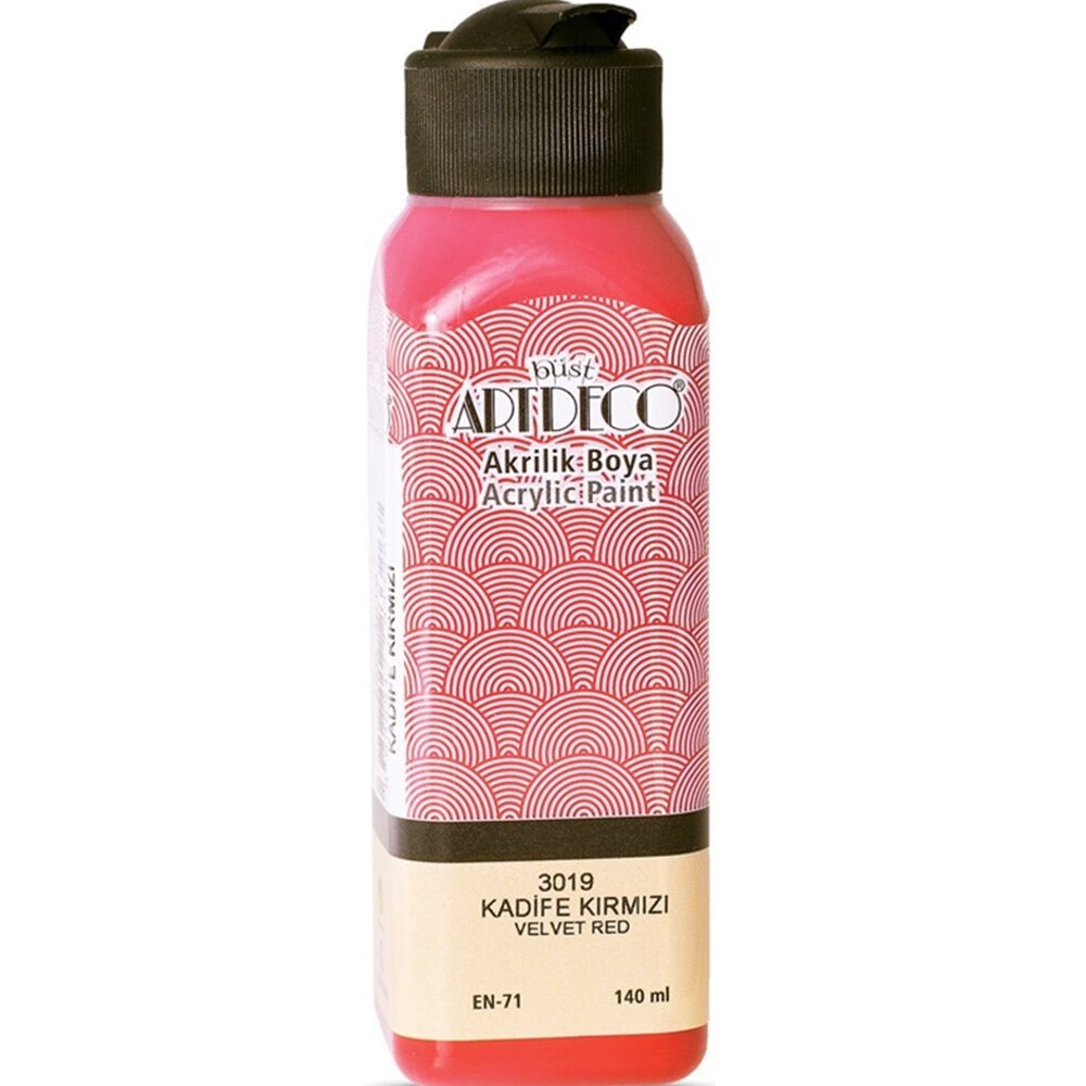 Artdeco Akrilik Boya 140 ML Kadife Kırmızı 070R-3019