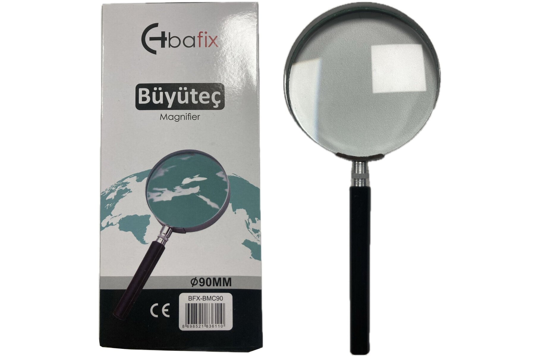 Bafix Büyüteç Cam Metal Çerçeveli 90 MM BFX-BMC90