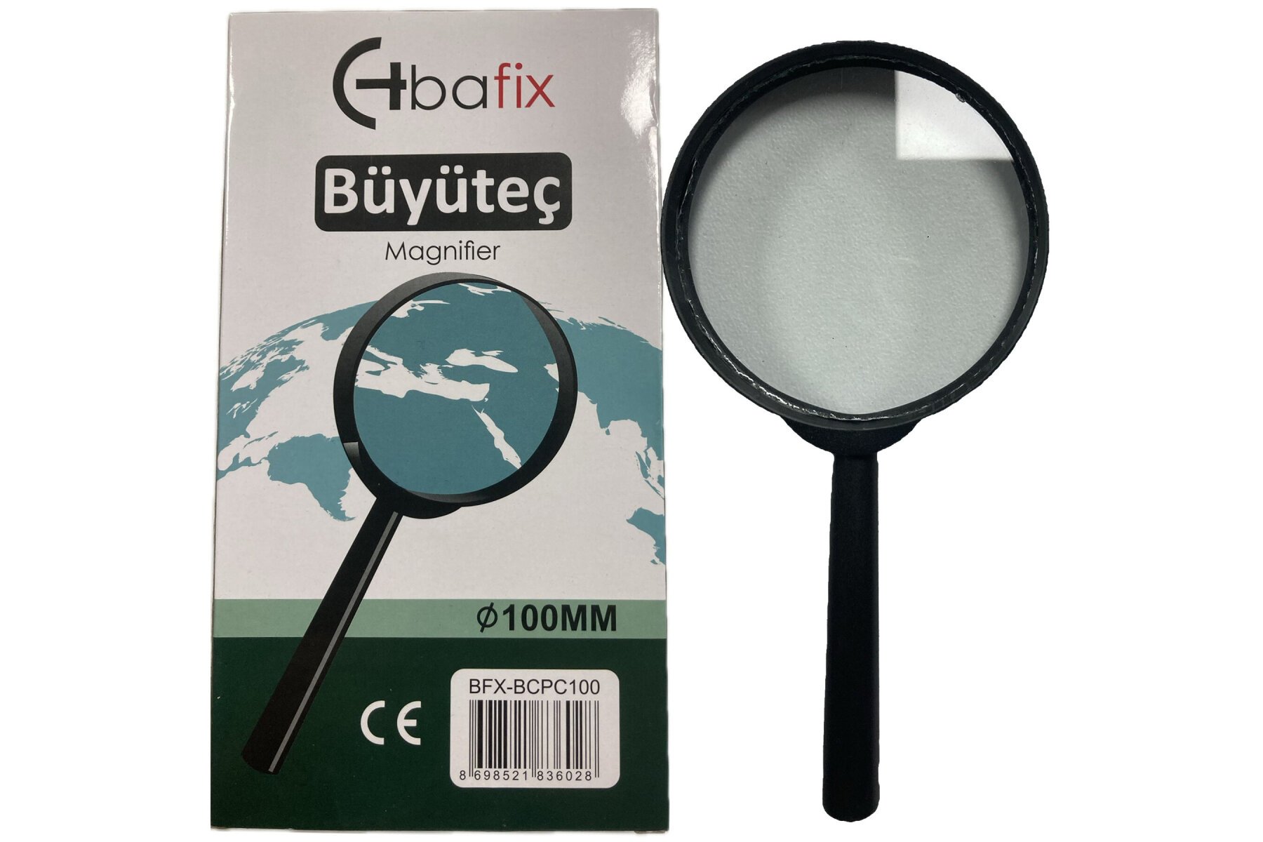 Bafix Büyüteç Cam Plastik Çerçeveli 100 MM BFX-BCPC100