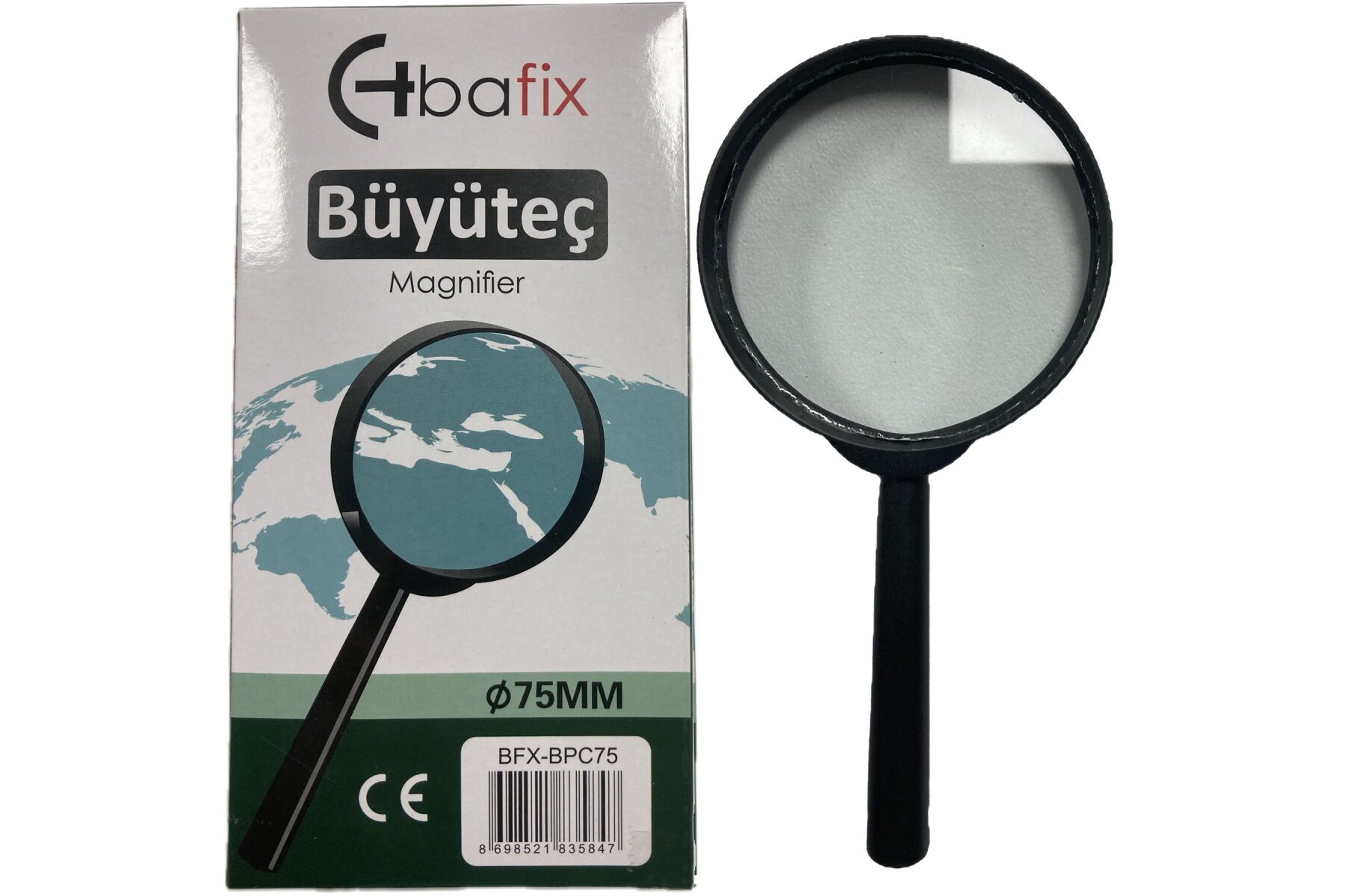 Bafix Büyüteç Plastik Çerçeveli 75 MM BFX-BPC75