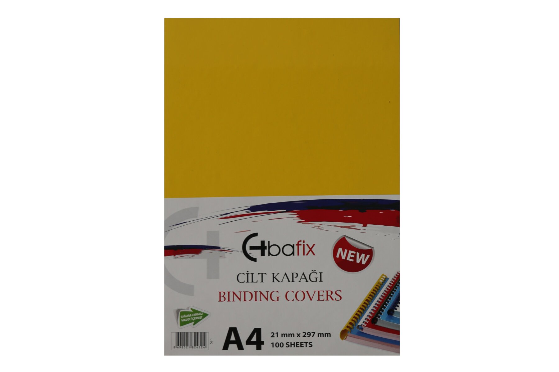 Bafix Cilt Kapağı Plastik Opak A4 160 MIC Sarı