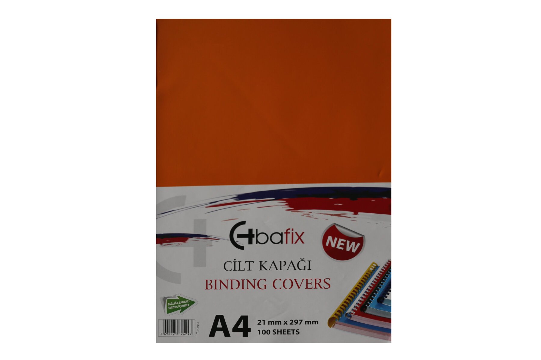 Bafix Cilt Kapağı Plastik Opak A4 160 MIC Turuncu