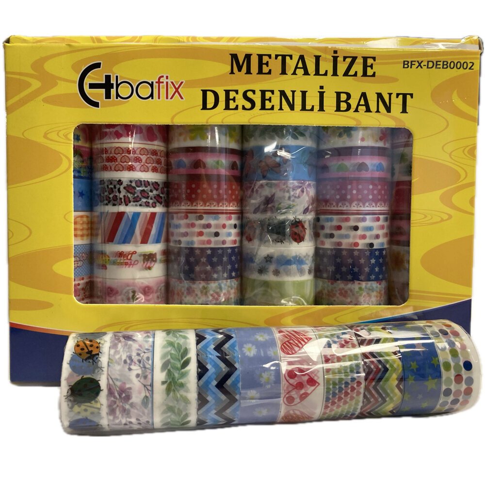Bafix Desenli Bant Metalize 15 MM x 5 MT 60 LI BFX-DEB0002