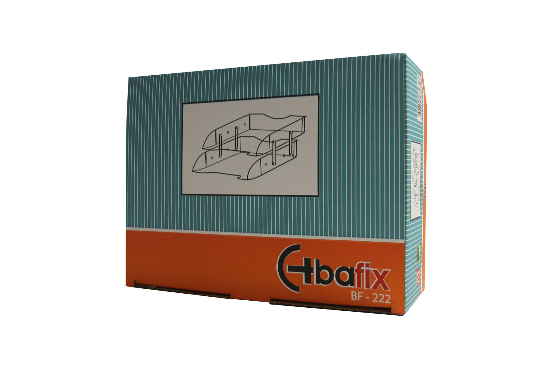 Bafix Evrak Rafı Hareketli Plastik 2 Lİ Şeffaf BFX 222