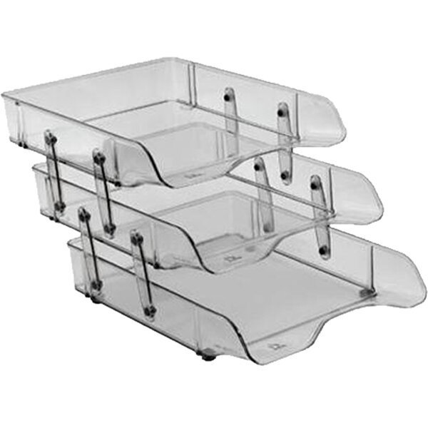 Bafix Evrak Rafı Hareketli Plastik 3 LÜ Şeffaf BFX 333