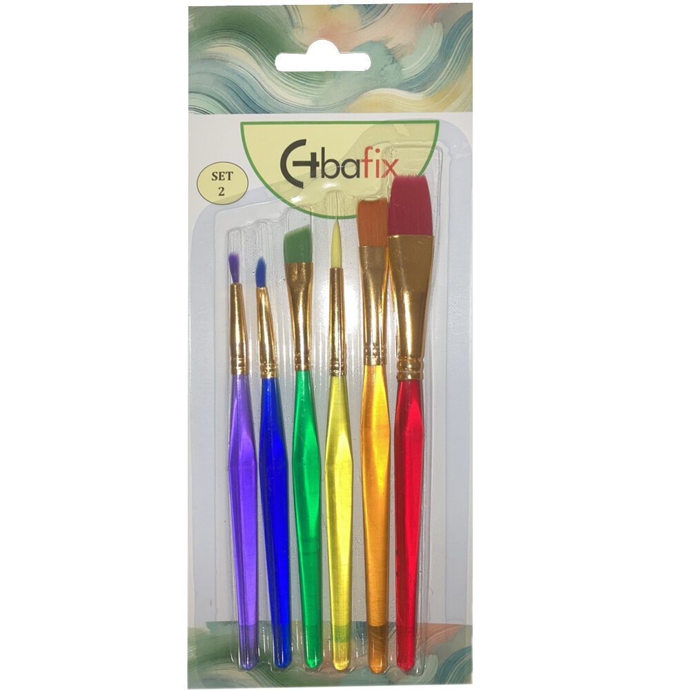 Bafix Fırça Seti Çok Amaçlı Artist Renkli 6 LI Set-2 70902