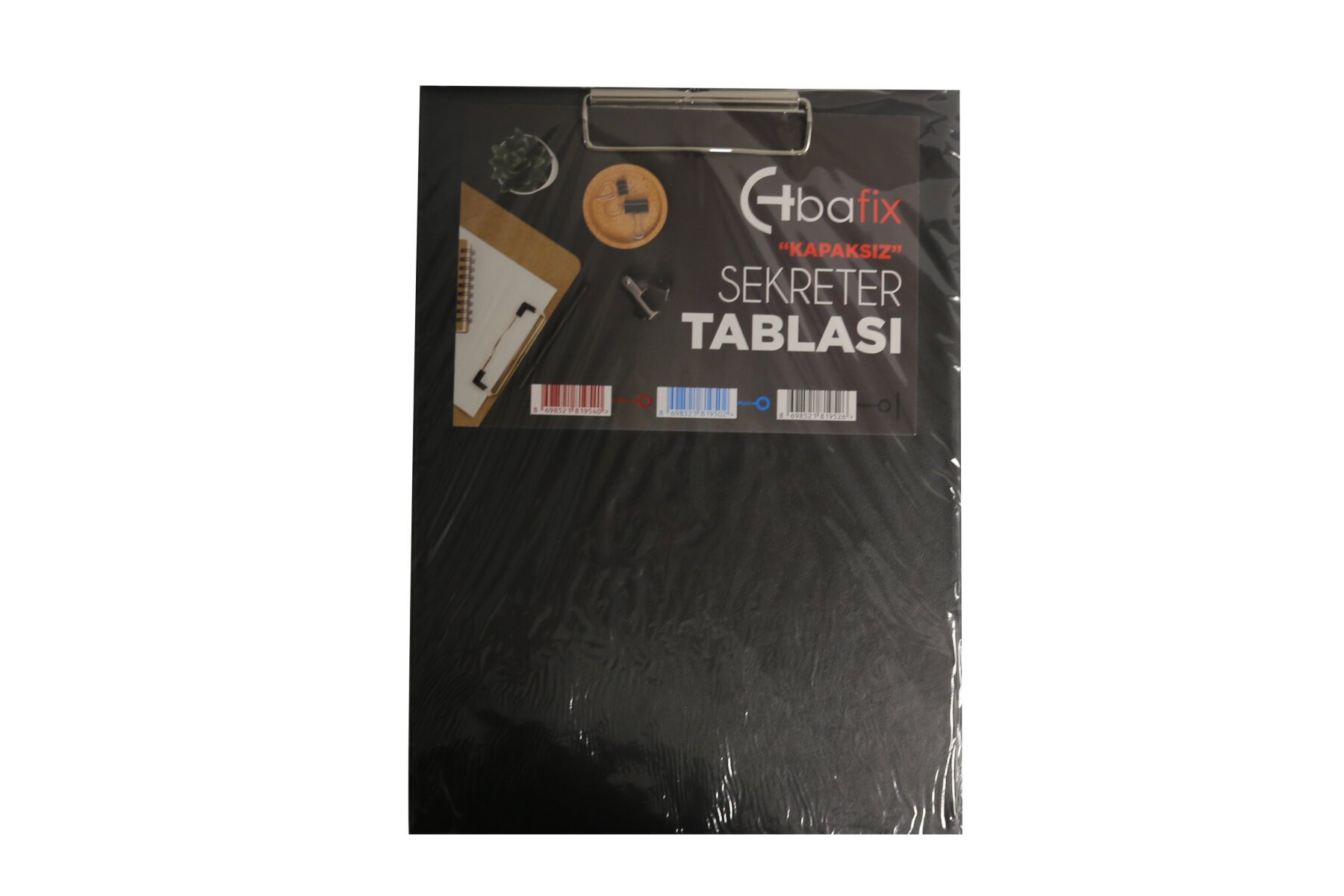 Bafix Kapaksız Sekreterlik Plastik A4 Siyah