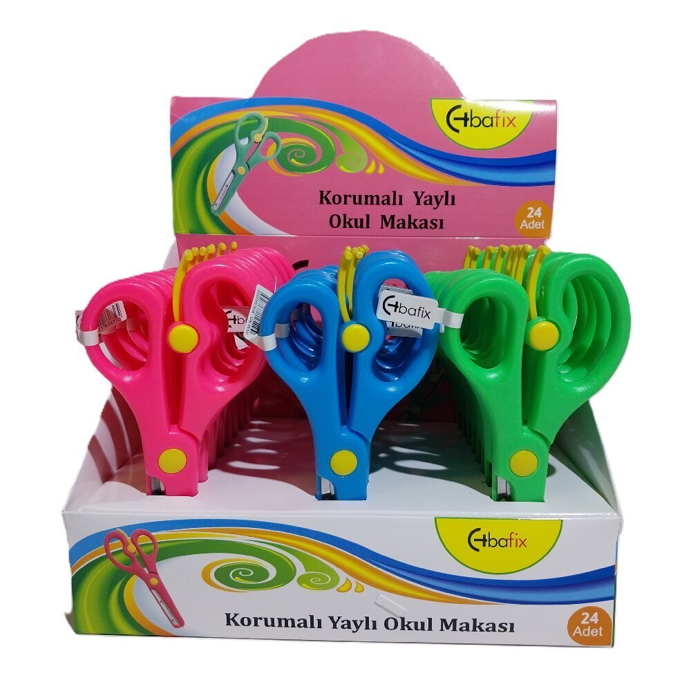 Bafix Okul Makası Korumalı Yaylı 13,5 Cm BFX-SA2050