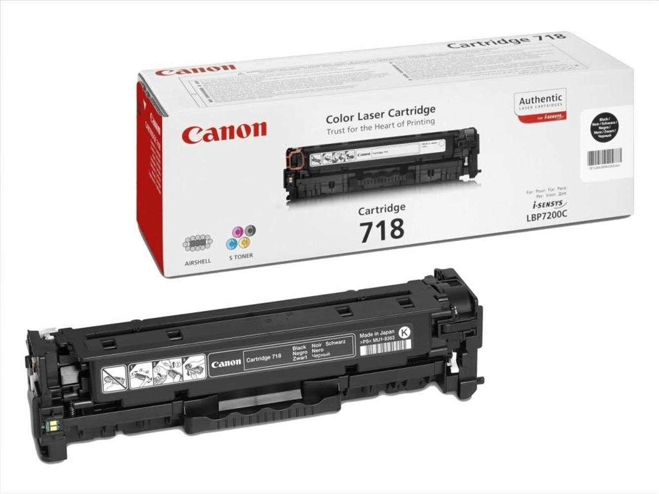 Canon CRG-718BK Black Siyah 2li DMO Ozel Toner