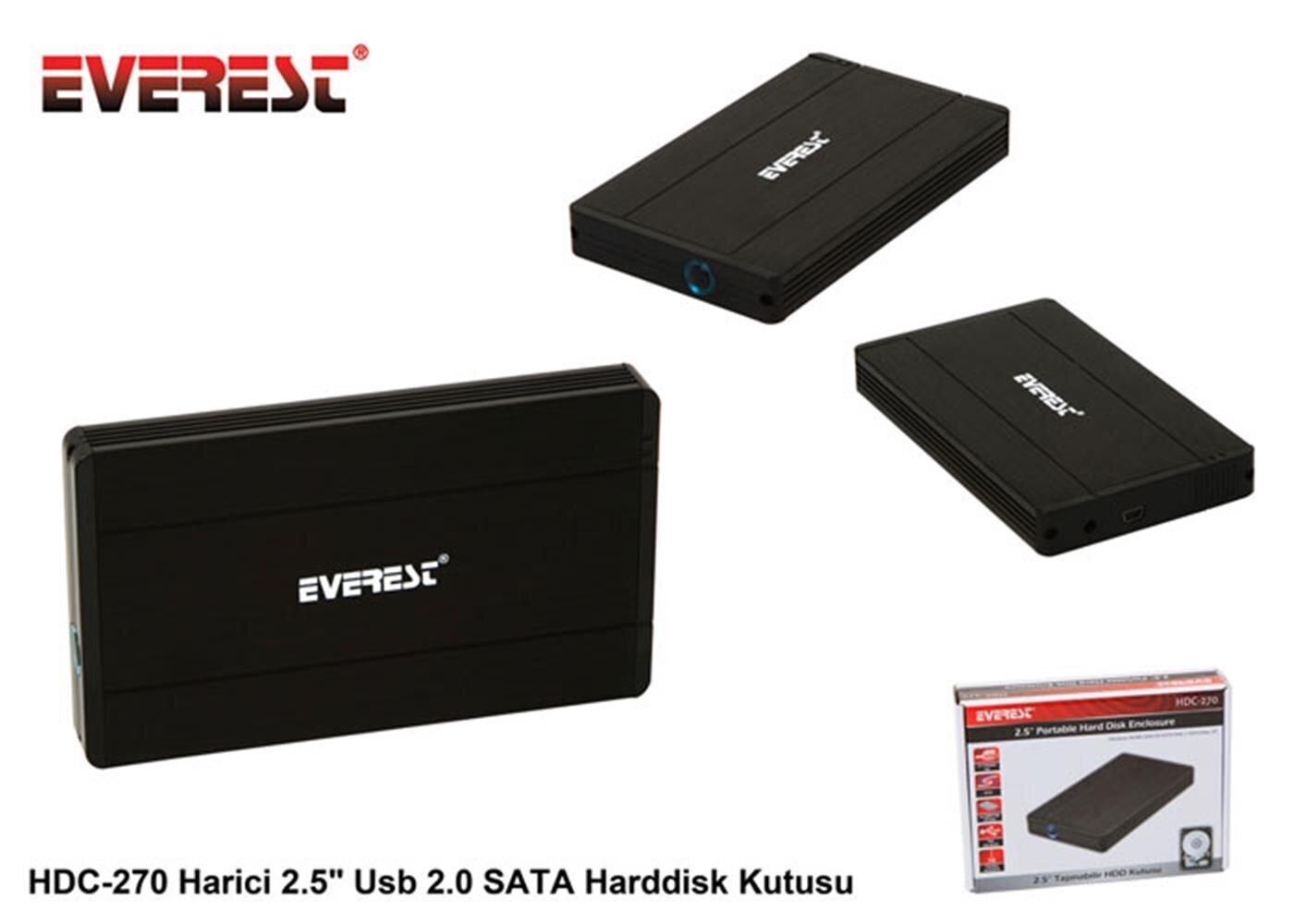 Everest HDC-270 Harici 2.5 Usb 2.0 Sata Harddisk Kutusu