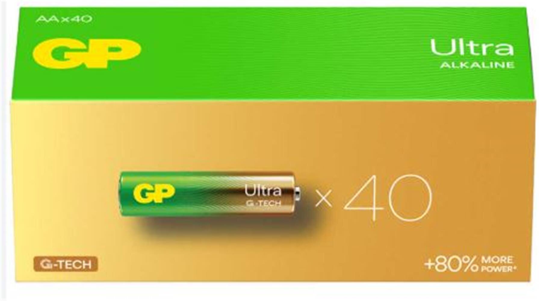 GP G-Tech LR6 AA Boy Ultra Alkalin Kalem Pil 40lı Paket GP15AU-2B40